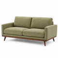 Mid-Century 2-Sitzer in Olivgrün und Braun, 170 x 85 x 82 cm